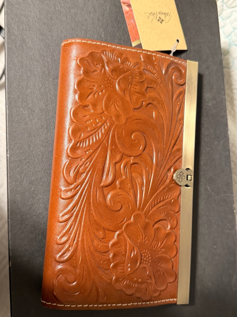 NWT Patricia Nash Cauchy Tooled Leather Wallet – Florence